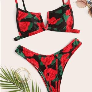 Rose bikini set